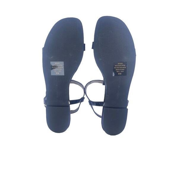 New Bandolino 8.5 Black Gold Accent Trim Sandals BDTAOS Taos 1541 Women’s size - Picture 3 of 12